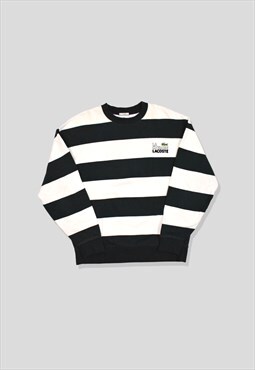 Chemise Lacoste Embroidered Logo Stripe Sweatshirt