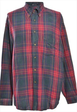 Vintage Van Heusen Checked Shirt - L