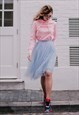 BLUE TULLE SKIRT AIRSKIRT MIDI