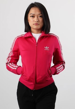 VINTAGE ADIDAS EMBROIDERED LOGO TRACK JACKET
