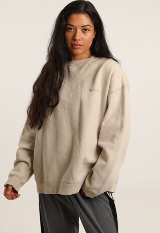 VINTAGE COLUMBIA EMBROIDERED SPELLOUT SWEATSHIRT