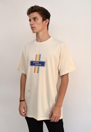 G&G UNISEX NATURAL RAINBOW STICKS TEE