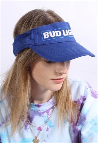 VINTAGE BUD LIGHT BEER VISOR BASEBALL CAP HAT