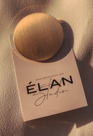ROUND GOLD HAIRPIN
