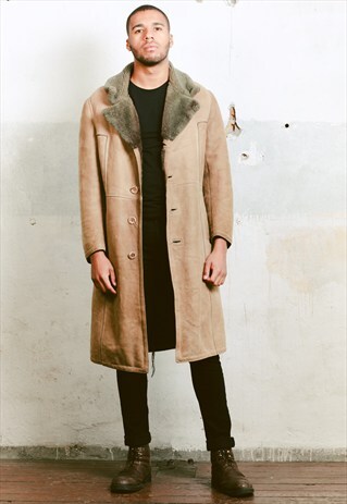 VINTAGE SHEEPSKIN SHERPA COAT