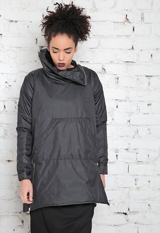 WINTER JACKET/ WOMENS PARKA JACKET/ BLACK JACKET/ WINDBREAKE