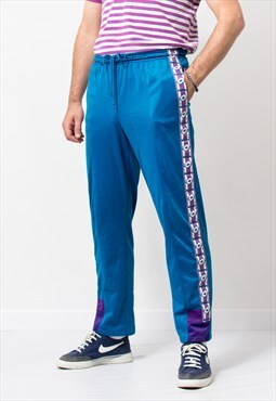 Lotto vintage 90s track pants in blue sweatpants