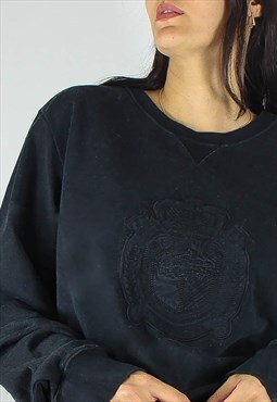 Vintage Lacoste Sweatshirt Jumper w Embroidered Logo Front