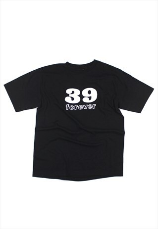 1990S 39 FOREVER BLACK SINGLE STITCH T-SHIRT
