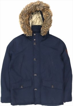 Vintage 90's Tommy Hilfiger Puffer Jacket Parka Faux Fur