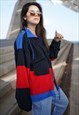 VINTAGE 90S MARCEL CLAIR COLOUR BLOCK ZIP UP WINDBREAKER