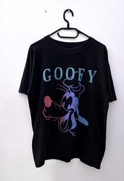 Vintage Disney Goofy black single stitch T-shirt large  