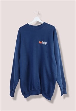 Vintage Champion Sweatshirt Team Challenge in Blue XL