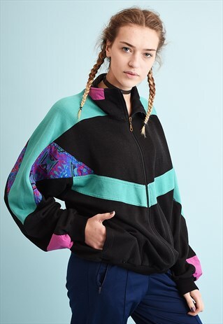 80'S RETRO SPORTS TRACKSUIT ATHLEISURE JACKET