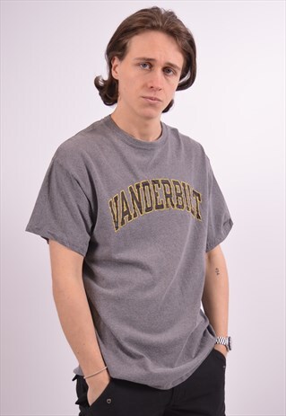 VINTAGE CHAMPION T-SHIRT TOP GREY