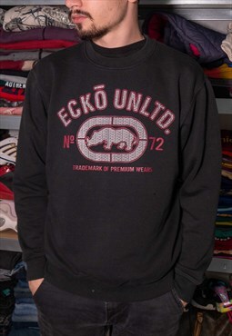 Vintage Ecko unltd. Washed Distressed Crewneck Sweatshirt