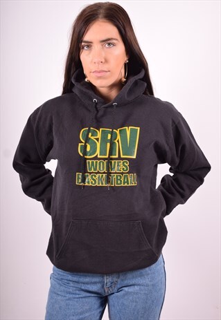 CHAMPION SRV WOLVES WOMENS VINTAGE HOODIE JUMPER SMALL 90'S