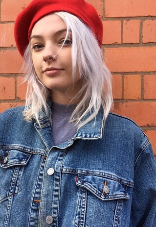 LEVI'S VINTAGE DENIM JACKET, DARK DENIM, XS