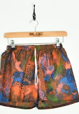 Vintage  Patterned Shorts Brown XXSmall