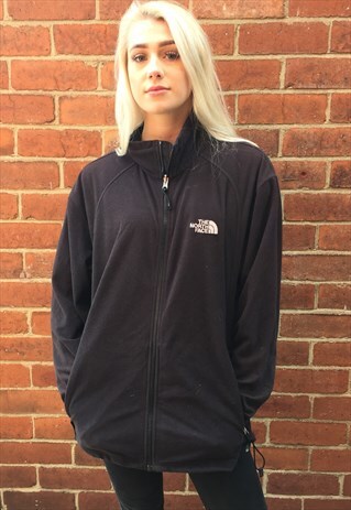 VINTAGE BLACK THE NORTH FACE FLEECE JACKET