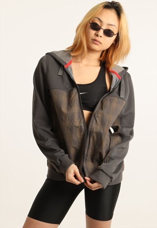VINTAGE PUMA EMBROIDERED LOGO ZIPPED HOODIE