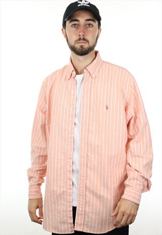 VINTAGE RALPH LAUREN STRIPED LONG SLEEVE SHIRT