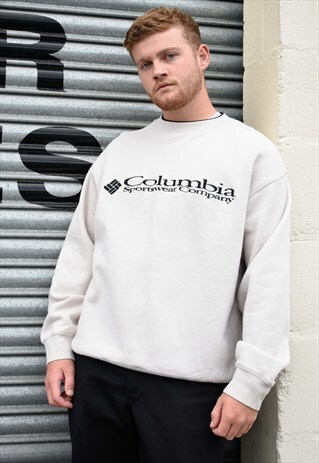 VINTAGE COLUMBIA BEIGE SWEATSHIRT