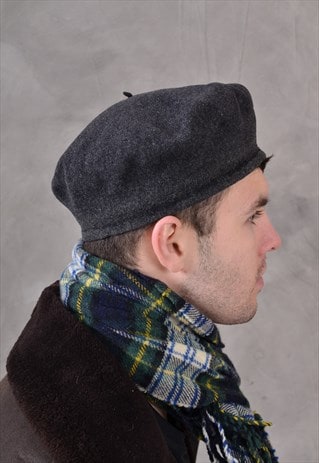 mens wool beret
