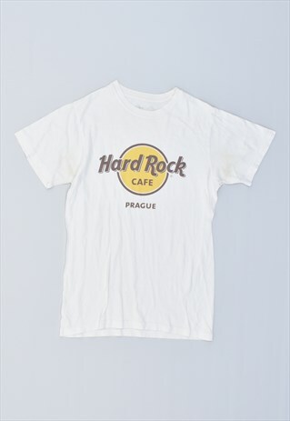 VINTAGE 90'S HARD ROCK CAFE PRAGUE T-SHIRT TOP WHITE