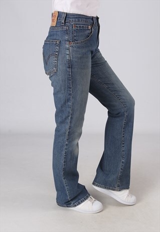 VINTAGE LEVIS 525 BOOTCUT FLARE JEANS UK 10 (9LAY)