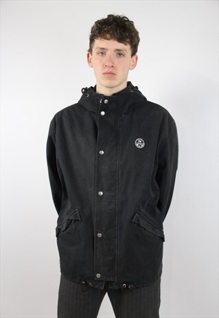 VINTAGE NORTH SAILS BLACK 90'S JACKET