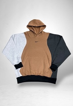 Reworked Nike Embroidered Hooded Sweatshirt