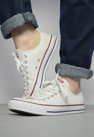 VINTAGE 90S CONVERSE WHITE OX SHOES TRAINERS GRUNGE RETRO