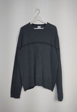 Vintage Calvin Klein Jumper Quarter zip in Black XL