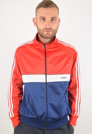 VINTAGE ADIDAS JACKET 80'S MADE IN W-GERMANY SIZE M (1155)