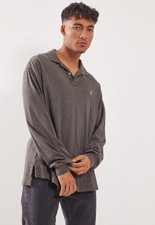 VINTAGE RALPH LAUREN LONG SLEEVE POLO TOP