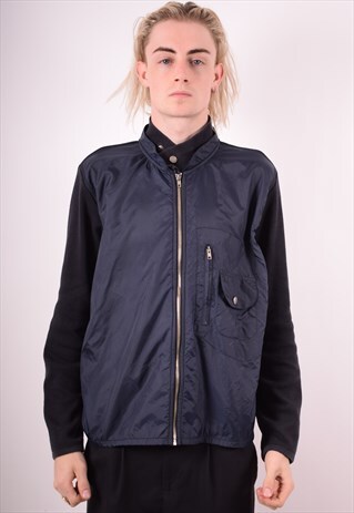 C.P. COMPANY MENS VINTAGE JACKET LARGE NAVY BLUE 90S