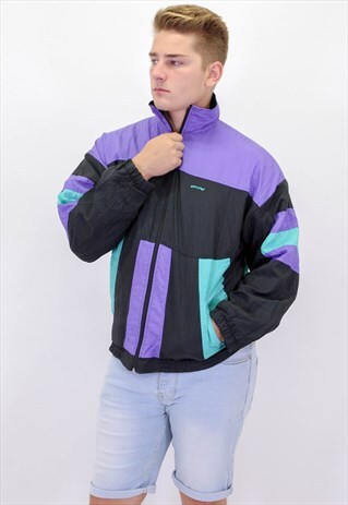 VINTAGE PATTERN SHELL JACKET