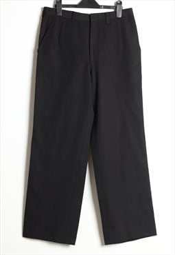 Vintage Givenchy Wide Leg Casual Trousers Black