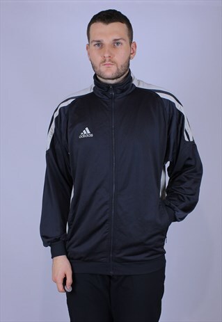 ADIDAS VINTAGE TRACKSUIT TOP RARE HOODIE