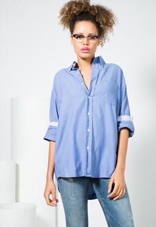 VINTAGE 80S TOMMY HILFIGER SHIRT / S4399