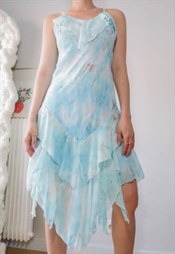 Fairy Y2K Asymetrical Midi Dress