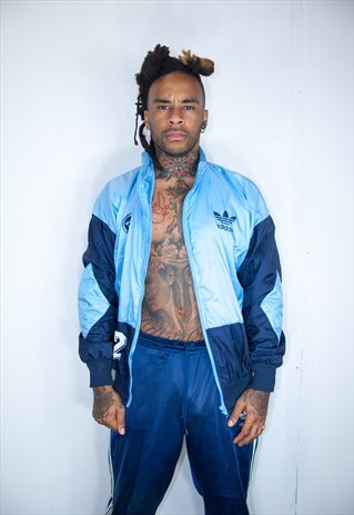 ADIDAS BLUE VINTAGE JACKET
