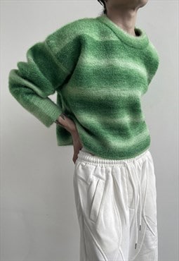 Women's Vintage Contrast Knit Sweater A VOL.2