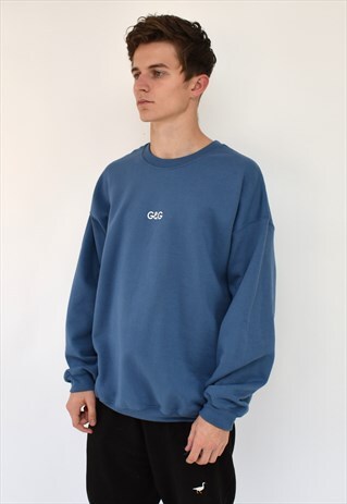 G&G UNISEX SIMPLE INDIGO SWEAT