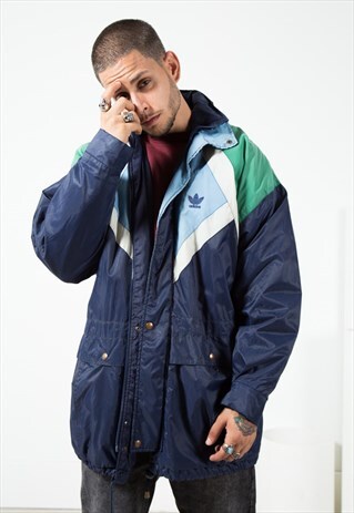VINTAGE 90S ADIDAS PARKA COAT / S1834