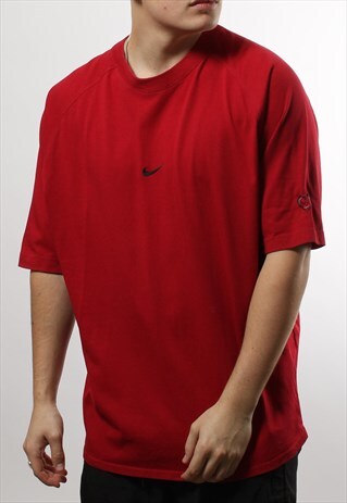 VINTAGE NIKE CENTRE TICK OVERSIZED T-SHIRT