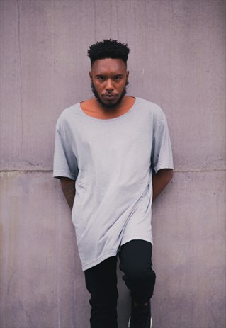 OC OVERSIZED HUNG T-SHIRT - METALLIC WASH