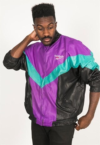 VINTAGE 80S USA REEBOK SHELL SPORT JACKET / S0178