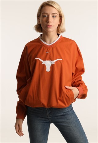 VINTAGE NIKE EMBROIDERED LOGO PULLOVER JACKET